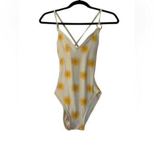 Kate Spade Marigold Sun Print One Piece Swimsuit Size Small